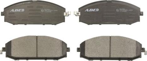 ABE C11064ABE - Комплект спирачно феродо, дискови спирачки vvparts.bg