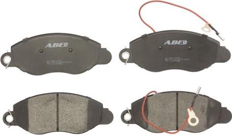 ABE C11087ABE - Комплект спирачно феродо, дискови спирачки vvparts.bg