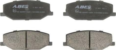 ABE C18003ABE - Комплект спирачно феродо, дискови спирачки vvparts.bg