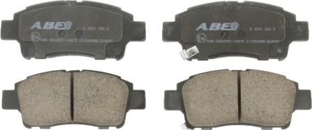 ABE C12084ABE - Комплект спирачно феродо, дискови спирачки vvparts.bg