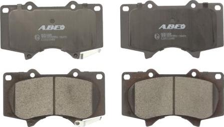 ABE C12111ABE - Комплект спирачно феродо, дискови спирачки vvparts.bg