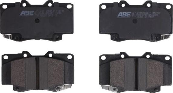ABE C12130ABE-P - Комплект спирачно феродо, дискови спирачки vvparts.bg