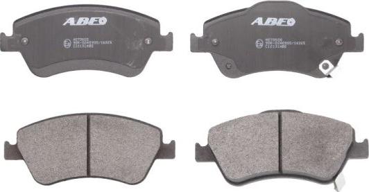 ABE C12131ABE - Комплект спирачно феродо, дискови спирачки vvparts.bg
