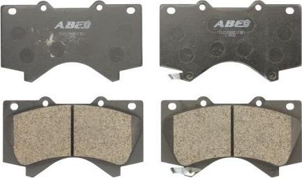 ABE C12129ABE - Комплект спирачно феродо, дискови спирачки vvparts.bg