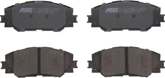 ABE C12121ABE-P - Комплект спирачно феродо, дискови спирачки vvparts.bg