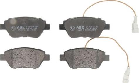 ABE C1C060ABE - Комплект спирачно феродо, дискови спирачки vvparts.bg