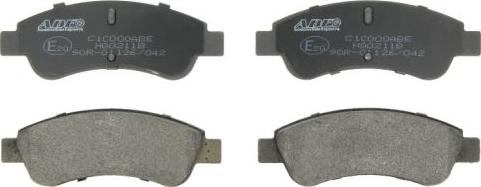 ABE C1C000ABE - Комплект спирачно феродо, дискови спирачки vvparts.bg