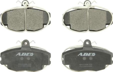 ABE C1C001ABE - Комплект спирачно феродо, дискови спирачки vvparts.bg
