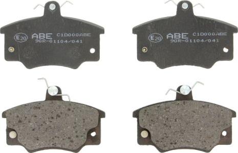 ABE C1D000ABE - Комплект спирачно феродо, дискови спирачки vvparts.bg