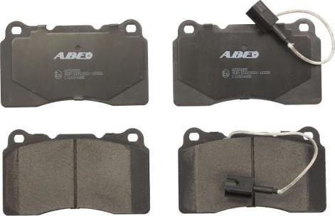 ABE C1D024ABE - Комплект спирачно феродо, дискови спирачки vvparts.bg