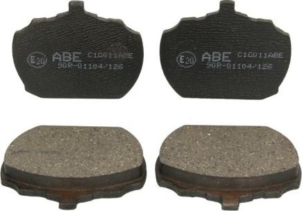 ABE C1G011ABE - Комплект спирачно феродо, дискови спирачки vvparts.bg