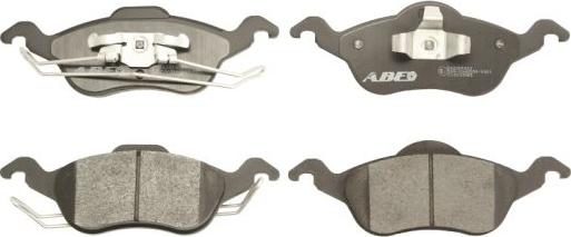 ABE C1G033ABE - Комплект спирачно феродо, дискови спирачки vvparts.bg