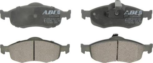 ABE C1G029ABE - Комплект спирачно феродо, дискови спирачки vvparts.bg