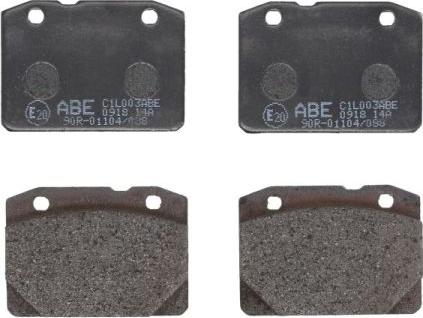 ABE C1L003ABE - Комплект спирачно феродо, дискови спирачки vvparts.bg