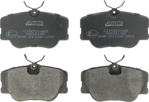 ABE C1M001ABE - Комплект спирачно феродо, дискови спирачки vvparts.bg