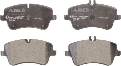 ABE C1M025ABE - Комплект спирачно феродо, дискови спирачки vvparts.bg