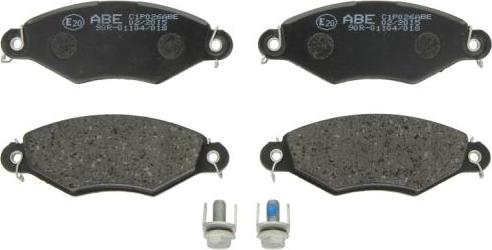 ABE C1P026ABE - Комплект спирачно феродо, дискови спирачки vvparts.bg