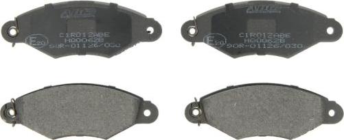 ABE C1R012ABE - Комплект спирачно феродо, дискови спирачки vvparts.bg