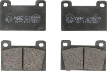 ABE C1S002ABE - Комплект спирачно феродо, дискови спирачки vvparts.bg