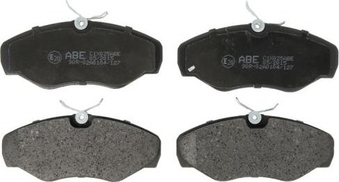 ABE C1X025ABE - Комплект спирачно феродо, дискови спирачки vvparts.bg
