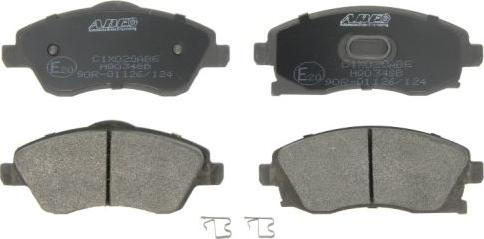 ABE C1X020ABE - Комплект спирачно феродо, дискови спирачки vvparts.bg