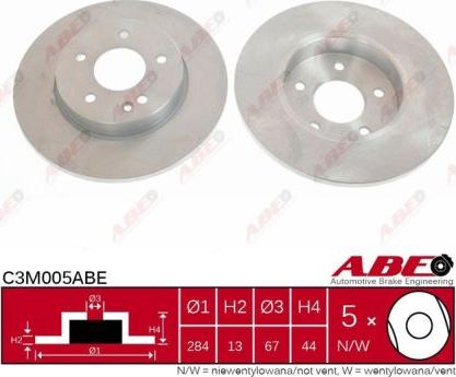 ABE C3M005ABE - Спирачен диск vvparts.bg