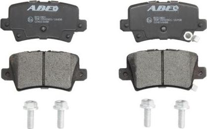 ABE C24014ABE - Комплект спирачно феродо, дискови спирачки vvparts.bg