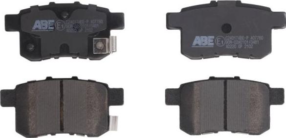 ABE C24017ABE-P - Комплект спирачно феродо, дискови спирачки vvparts.bg