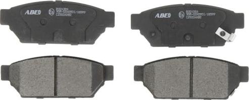ABE C25004ABE - Комплект спирачно феродо, дискови спирачки vvparts.bg