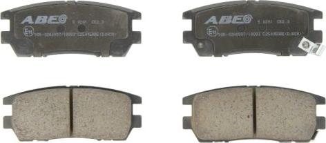 ABE C25005ABE - Комплект спирачно феродо, дискови спирачки vvparts.bg
