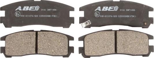ABE C25003ABE - Комплект спирачно феродо, дискови спирачки vvparts.bg