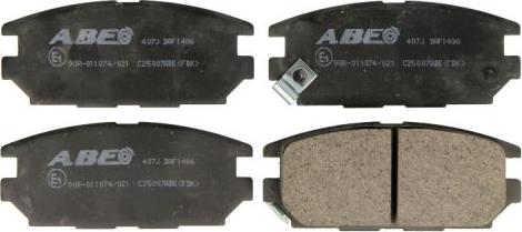 ABE C25007ABE - Комплект спирачно феродо, дискови спирачки vvparts.bg