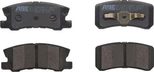 ABE C25010ABE-P - Комплект спирачно феродо, дискови спирачки vvparts.bg