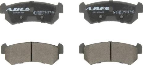 ABE C20006ABE - Комплект спирачно феродо, дискови спирачки vvparts.bg