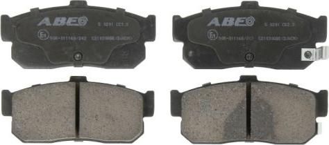 ABE C21030ABE - Комплект спирачно феродо, дискови спирачки vvparts.bg