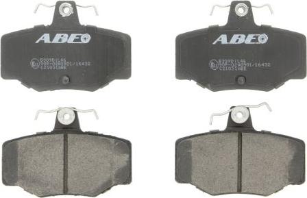 ABE C21031ABE - Комплект спирачно феродо, дискови спирачки vvparts.bg