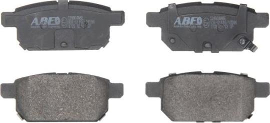 ABE C28004ABE - Комплект спирачно феродо, дискови спирачки vvparts.bg