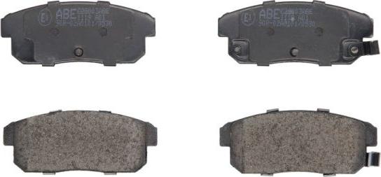 ABE C28003ABE - Комплект спирачно феродо, дискови спирачки vvparts.bg