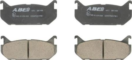 ABE C23007ABE - Комплект спирачно феродо, дискови спирачки vvparts.bg
