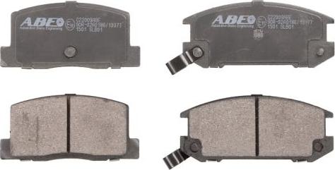 ABE C22009ABE - Комплект спирачно феродо, дискови спирачки vvparts.bg