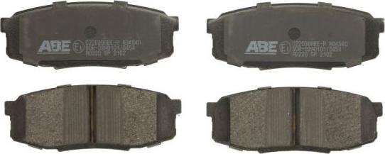 ABE C22039ABE-P - Комплект спирачно феродо, дискови спирачки vvparts.bg