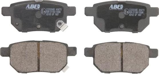 ABE C22035ABE - Комплект спирачно феродо, дискови спирачки vvparts.bg