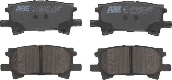 ABE C22032ABE-P - Комплект спирачно феродо, дискови спирачки vvparts.bg