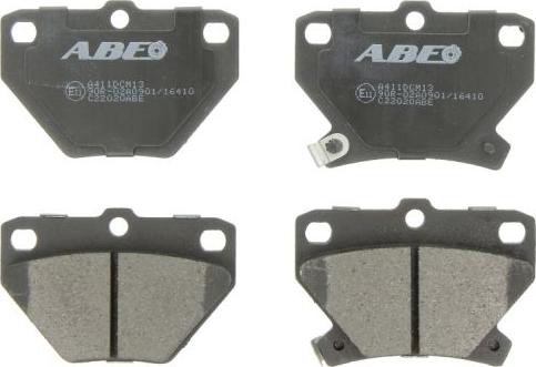 ABE C22020ABE - Комплект спирачно феродо, дискови спирачки vvparts.bg