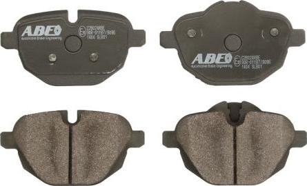 ABE C2B024ABE - Комплект спирачно феродо, дискови спирачки vvparts.bg