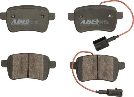 ABE C2D011ABE - Комплект спирачно феродо, дискови спирачки vvparts.bg