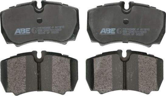 ABE C2E000ABE-P - Комплект спирачно феродо, дискови спирачки vvparts.bg
