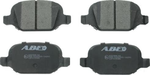 ABE C2F015ABE - Комплект спирачно феродо, дискови спирачки vvparts.bg