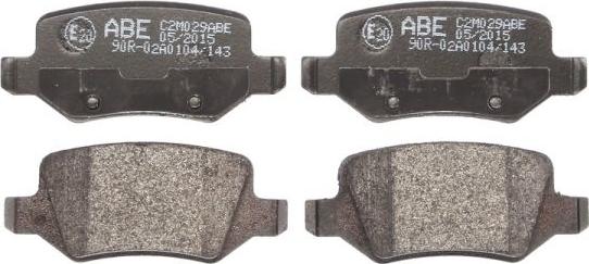 ABE C2M029ABE - Комплект спирачно феродо, дискови спирачки vvparts.bg