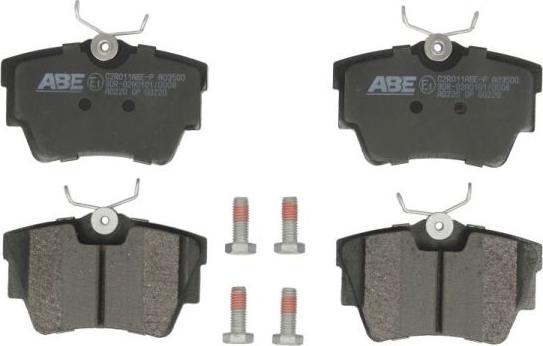 ABE C2R011ABE-P - Комплект спирачно феродо, дискови спирачки vvparts.bg